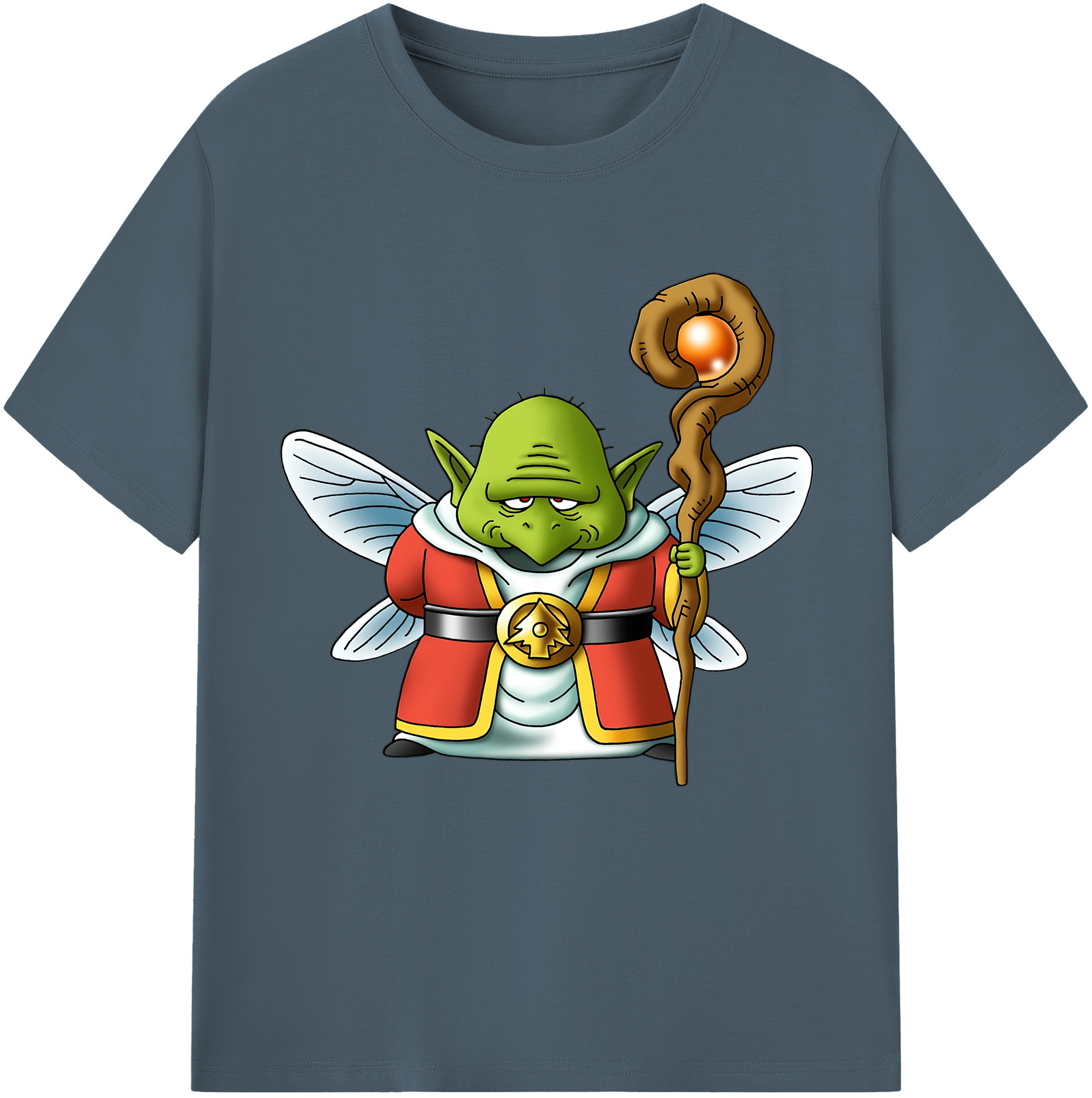 （画像用） ドラゴンクエスト Doragon Kuesuto Dragon Quest 綿100％半袖Tシャツ（フロントプリント）